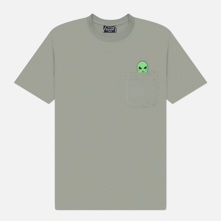 Мужская футболка RIPNDIP Lord Alien Pocket, цвет зелёный, размер M