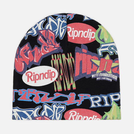 Шапка RIPNDIP Out Here Tour Skull, цвет чёрный