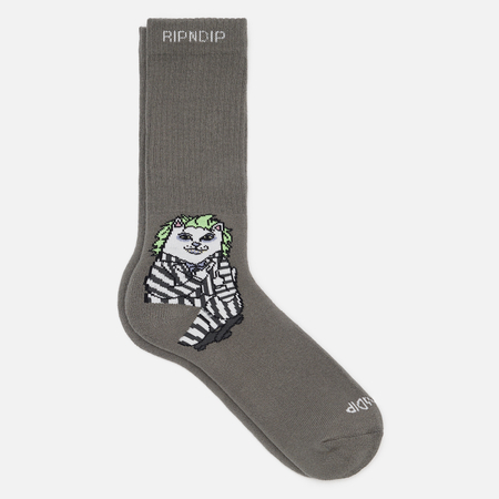Носки RIPNDIP Bug Drank Nerm, цвет серый, размер 40-46 EU