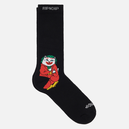 Носки RIPNDIP Why So Nermal?, цвет чёрный, размер 40-46 EU