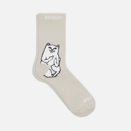 Носки RIPNDIP Lord Nermal Mid, цвет серый, размер 40-46 EU