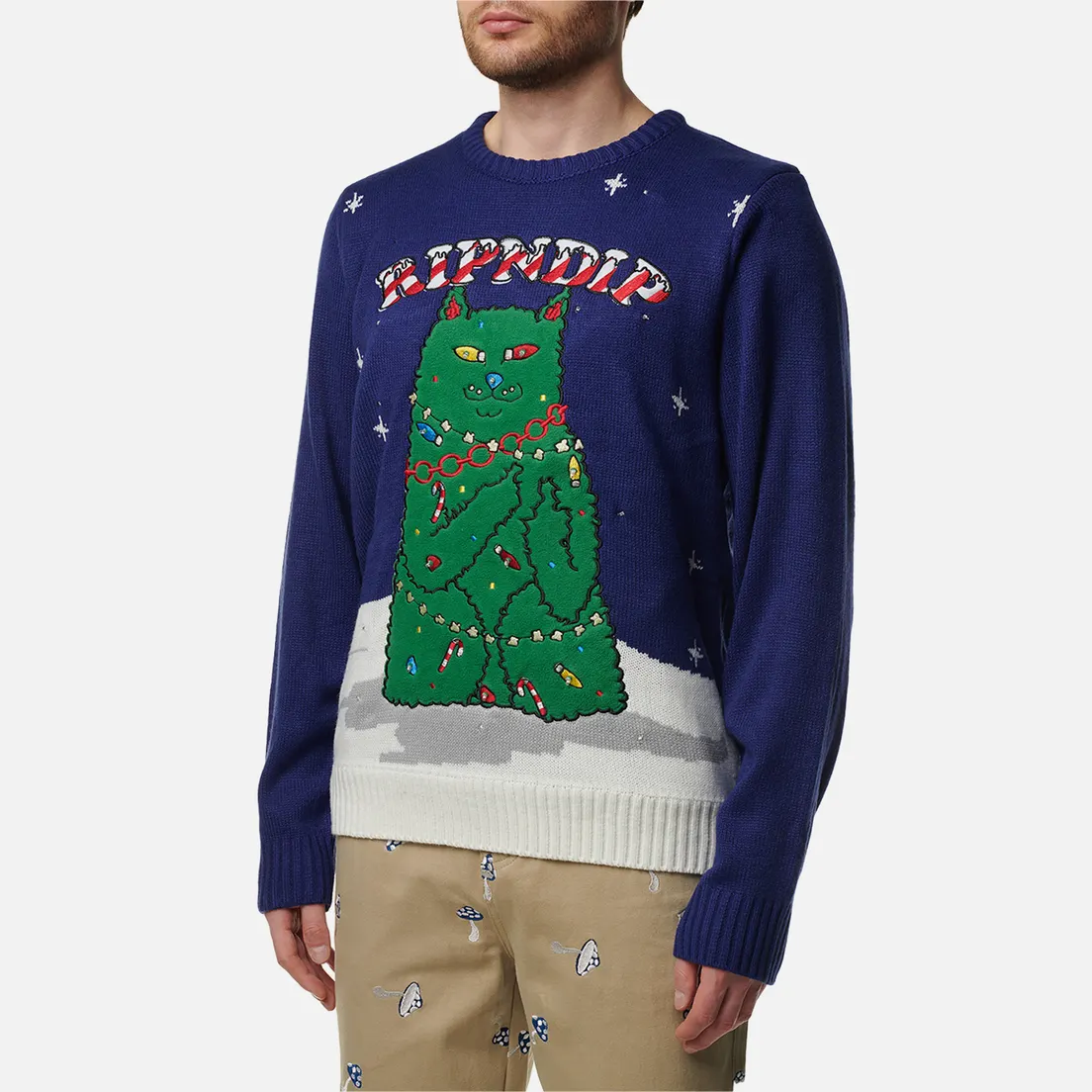 RIPNDIP Мужской свитер Litmas Tree Light Up