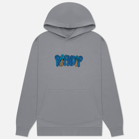 фото Мужская толстовка ripndip toadstool hoodie, цвет серый, размер s