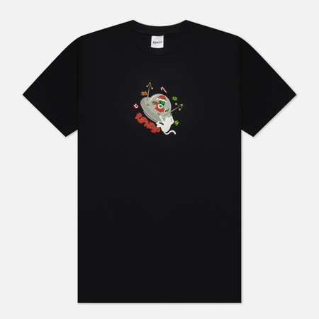 фото Мужская футболка ripndip space santa, цвет чёрный, размер s