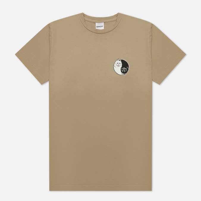 Мужская футболка RIPNDIP Nermal Yang, цвет коричневый