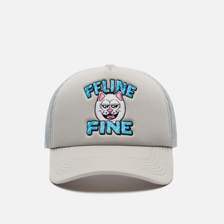 фото Кепка ripndip feline fine trucker, цвет бежевый