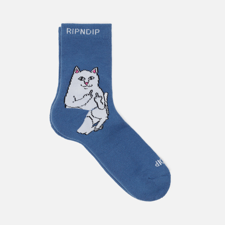 фото Носки ripndip lord nermal mid, цвет синий, размер 40-46 eu