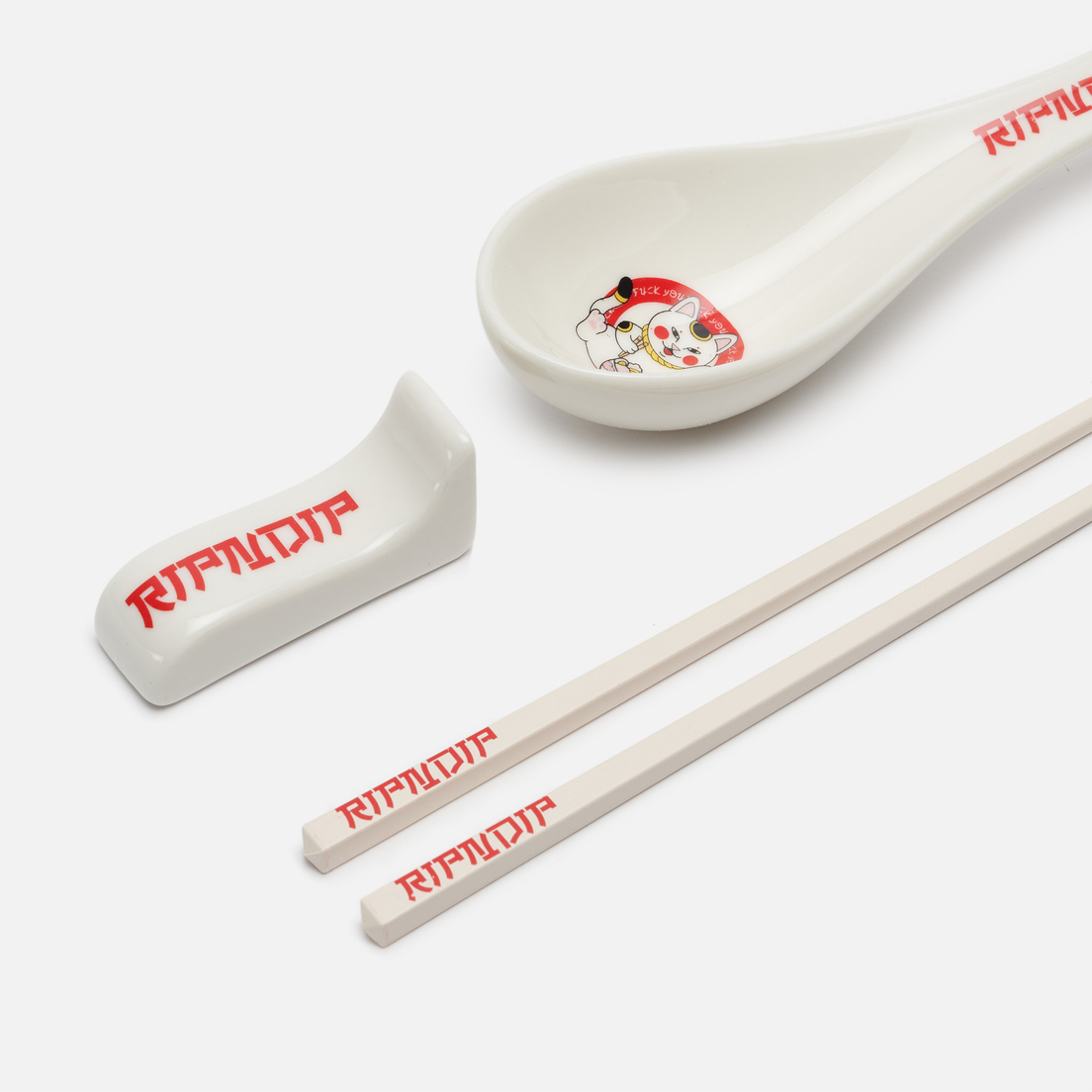 RIPNDIP Набор столовых приборов Lucky Nerm Chopstick And Spoon Set