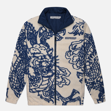 Мужская флисовая куртка RIPNDIP Haku Reversible, цвет бежевый, размер L