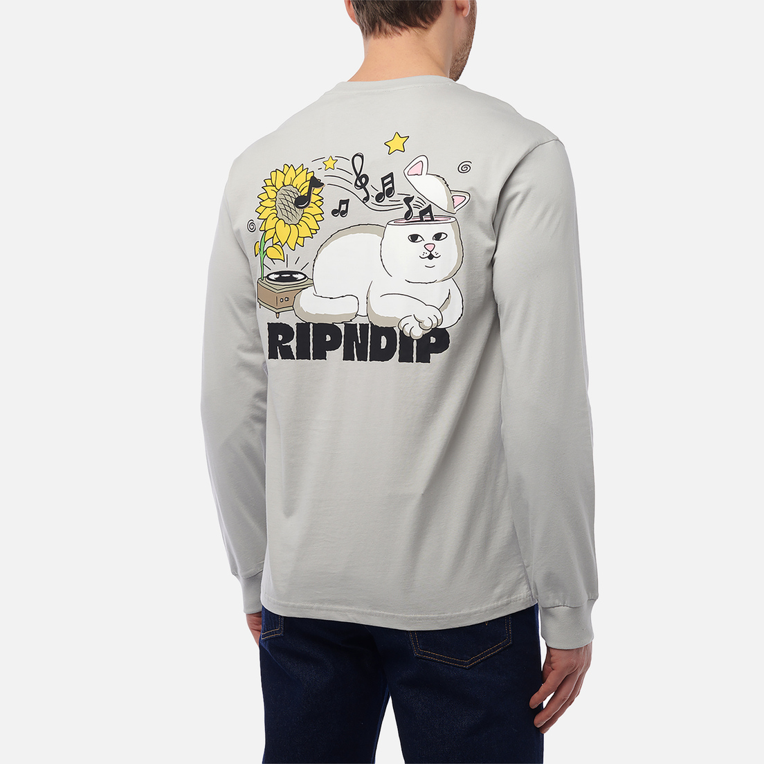 RIPNDIP Мужской лонгслив No Music No Life