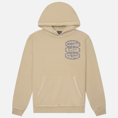 Мужская толстовка RIPNDIP Linked Up Reverse Stitched Hoodie, цвет бежевый, размер M