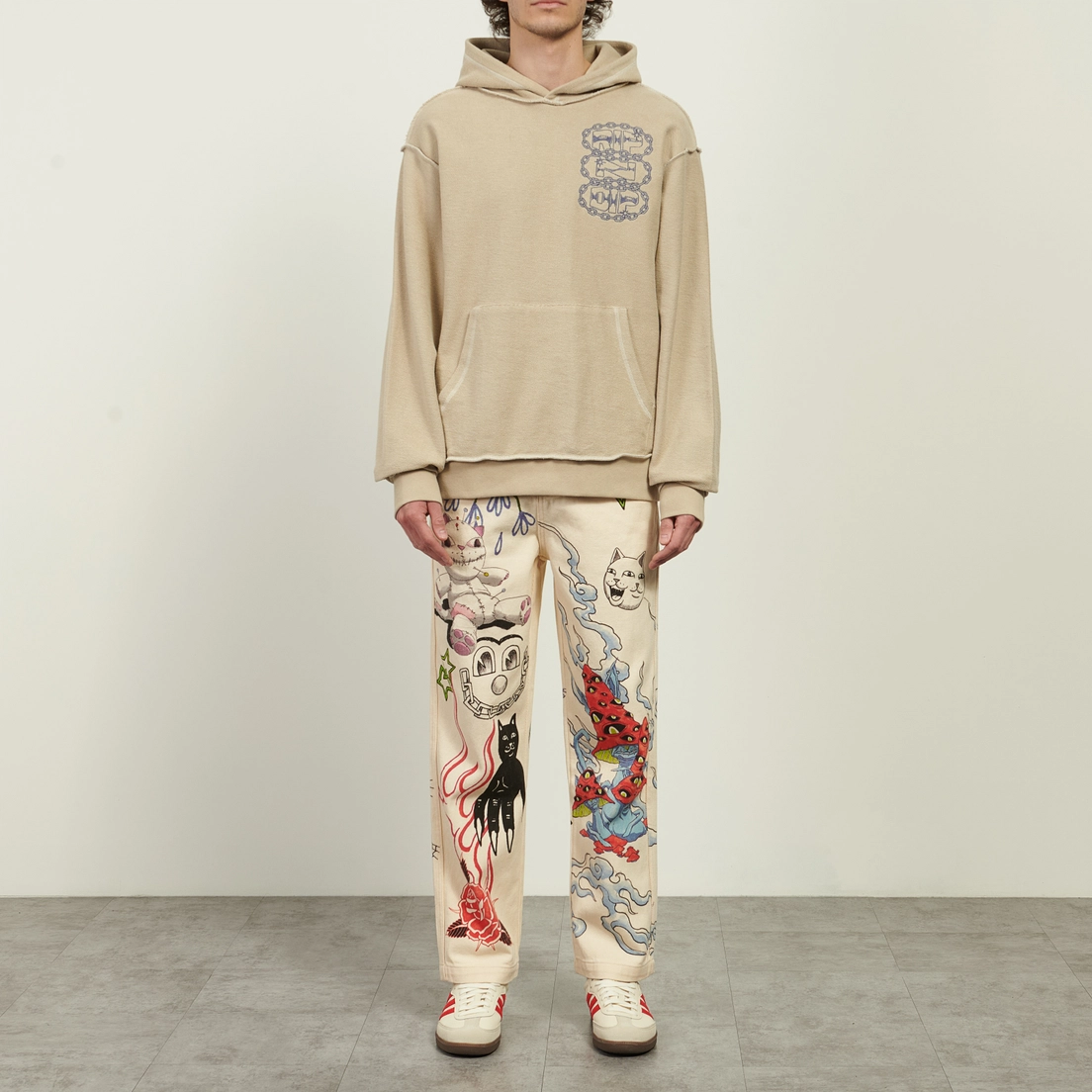 RIPNDIP Мужская толстовка Linked Up Reverse Stitched Hoodie