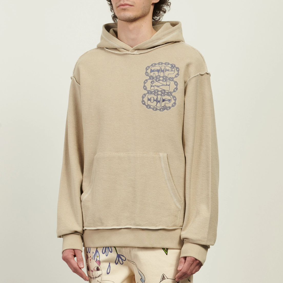 RIPNDIP Мужская толстовка Linked Up Reverse Stitched Hoodie