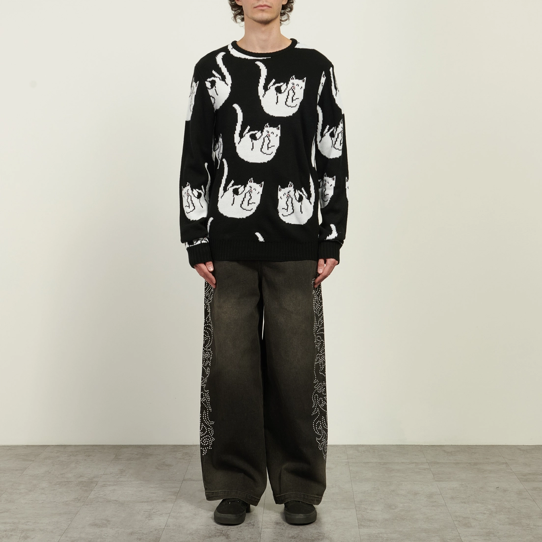 RIPNDIP Мужской свитер Falling For Nermal Knit