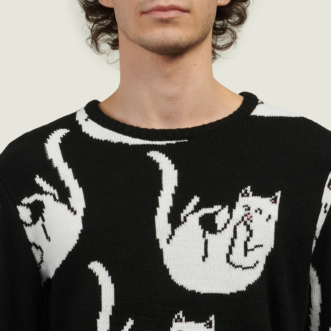 RIPNDIP Мужской свитер Falling For Nermal Knit