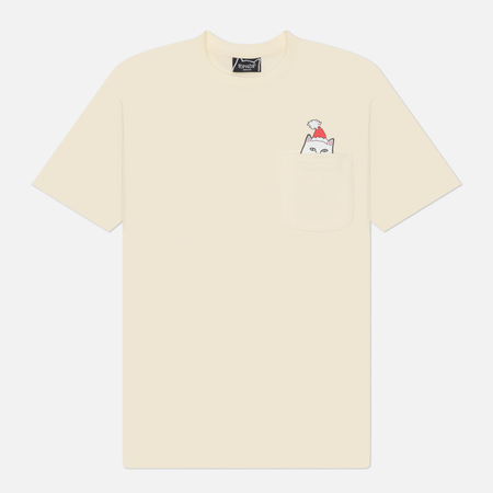 Мужская футболка RIPNDIP Lord Santa Pocket, цвет белый, размер S