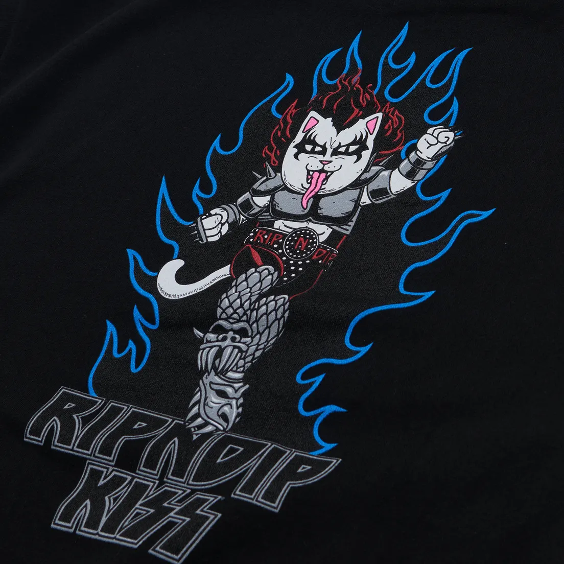 RIPNDIP Мужская толстовка x KISS Online Heavens On Fire Hoodie
