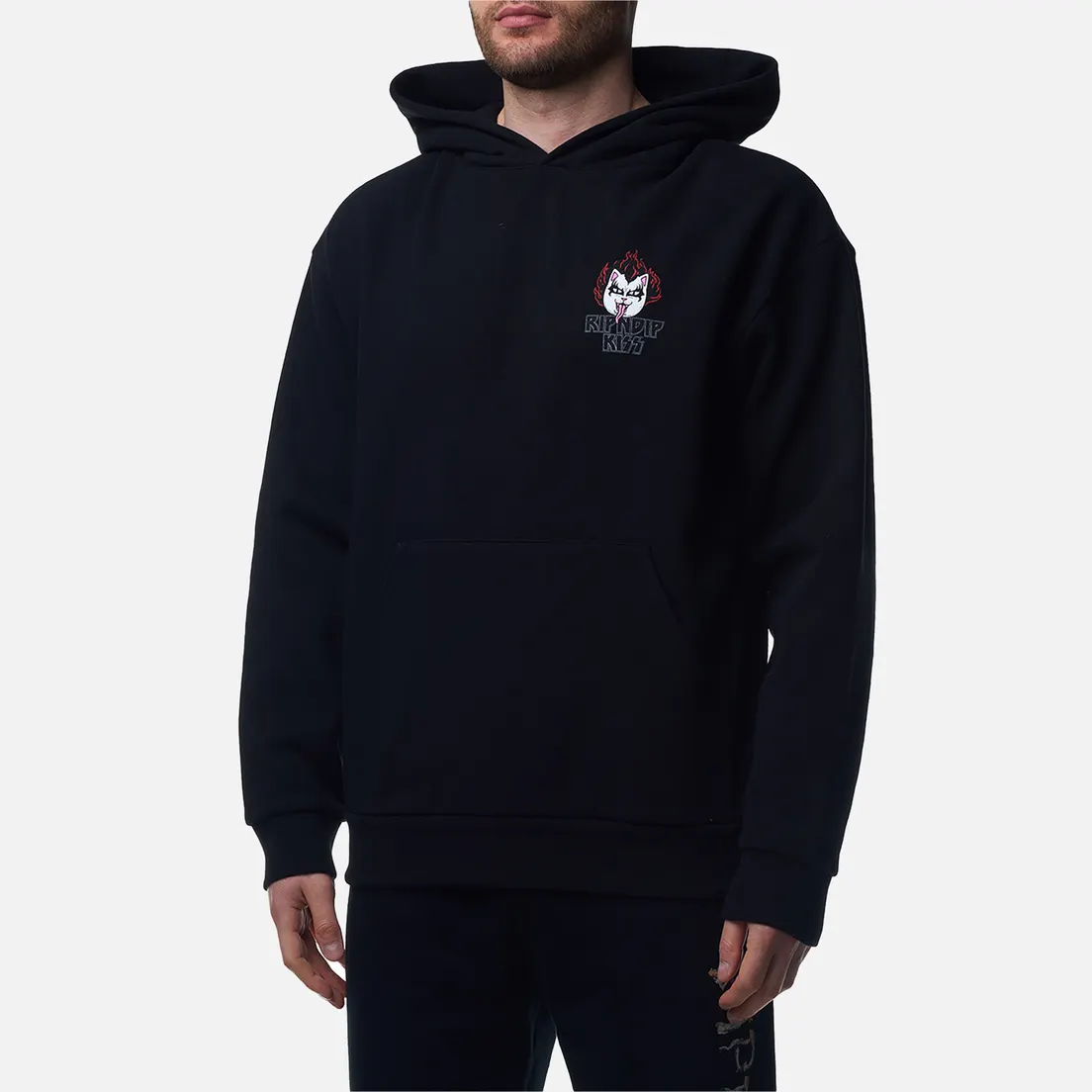 RIPNDIP Мужская толстовка x KISS Online Heavens On Fire Hoodie