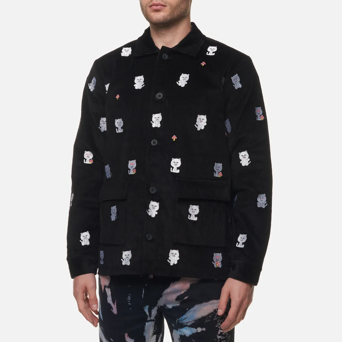 RIPNDIP Мужская рабочая куртка Hello Nermy Corduroy