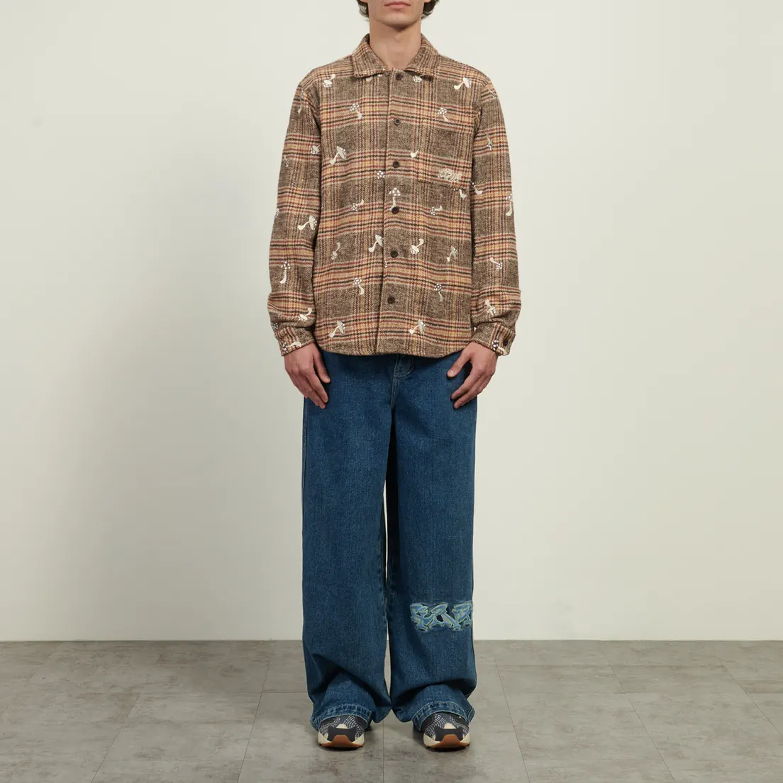 RIPNDIP Мужская рубашка Euphoria Button Up Plaid