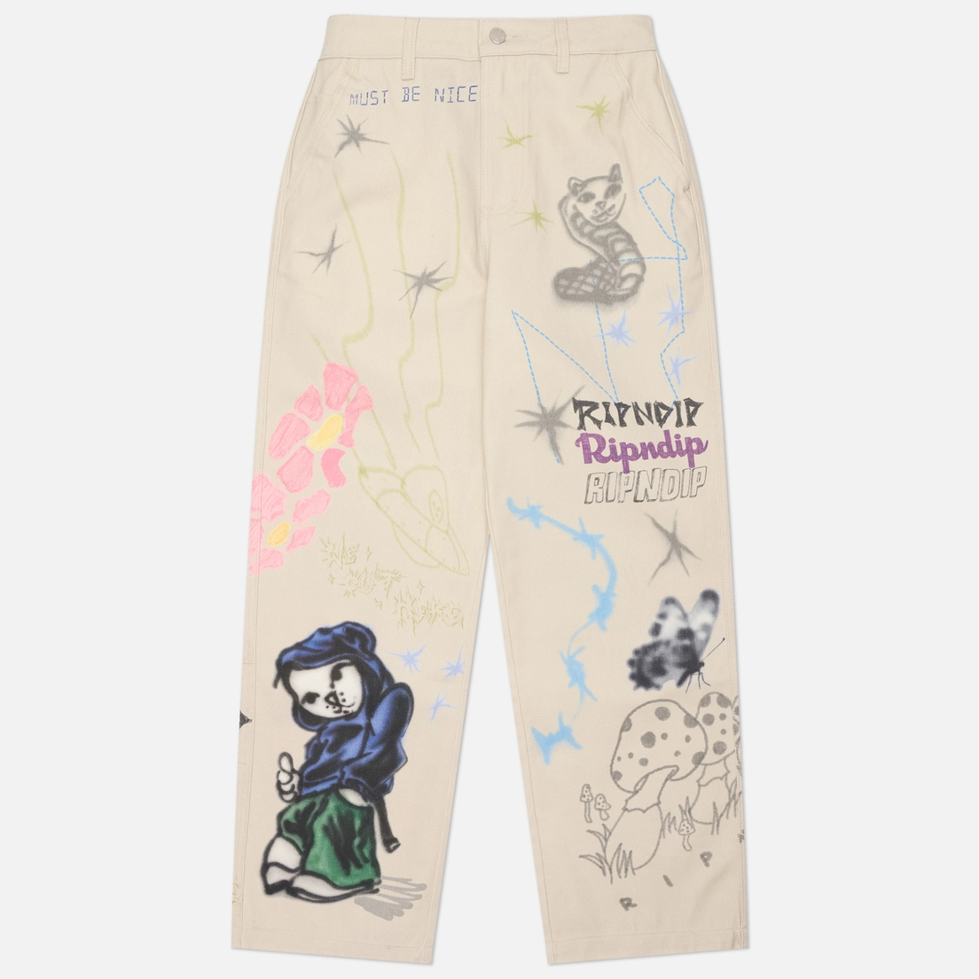 RIPNDIP Мужские брюки Goosebumps Wide Fit