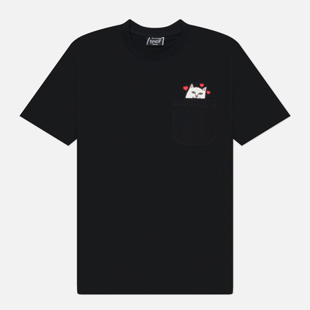 Мужская футболка RIPNDIP Nermal Loves Pocket, цвет чёрный, размер L
