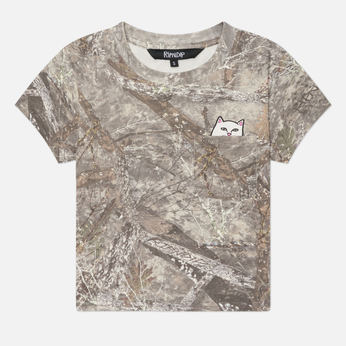 Женская футболка RIPNDIP Lord Nermal Cropped Pocket