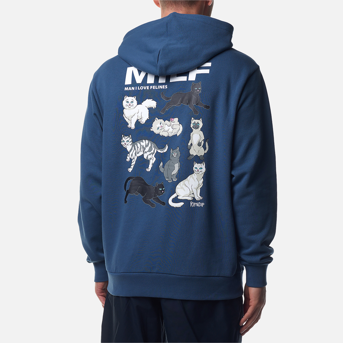 RIPNDIP Мужская толстовка Man I Love Felines Hoodie