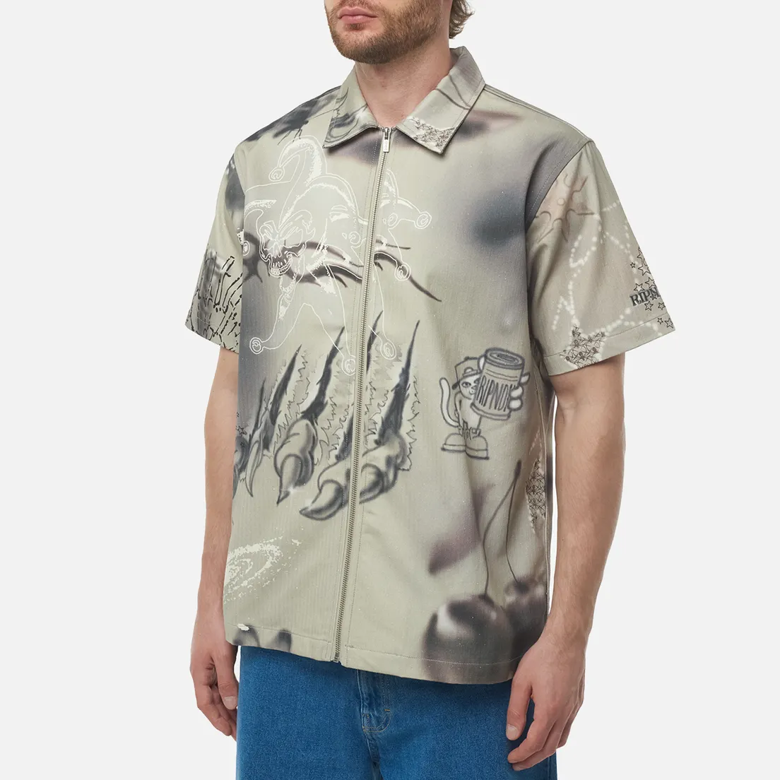 RIPNDIP Мужская рубашка Stargazing Zip Up
