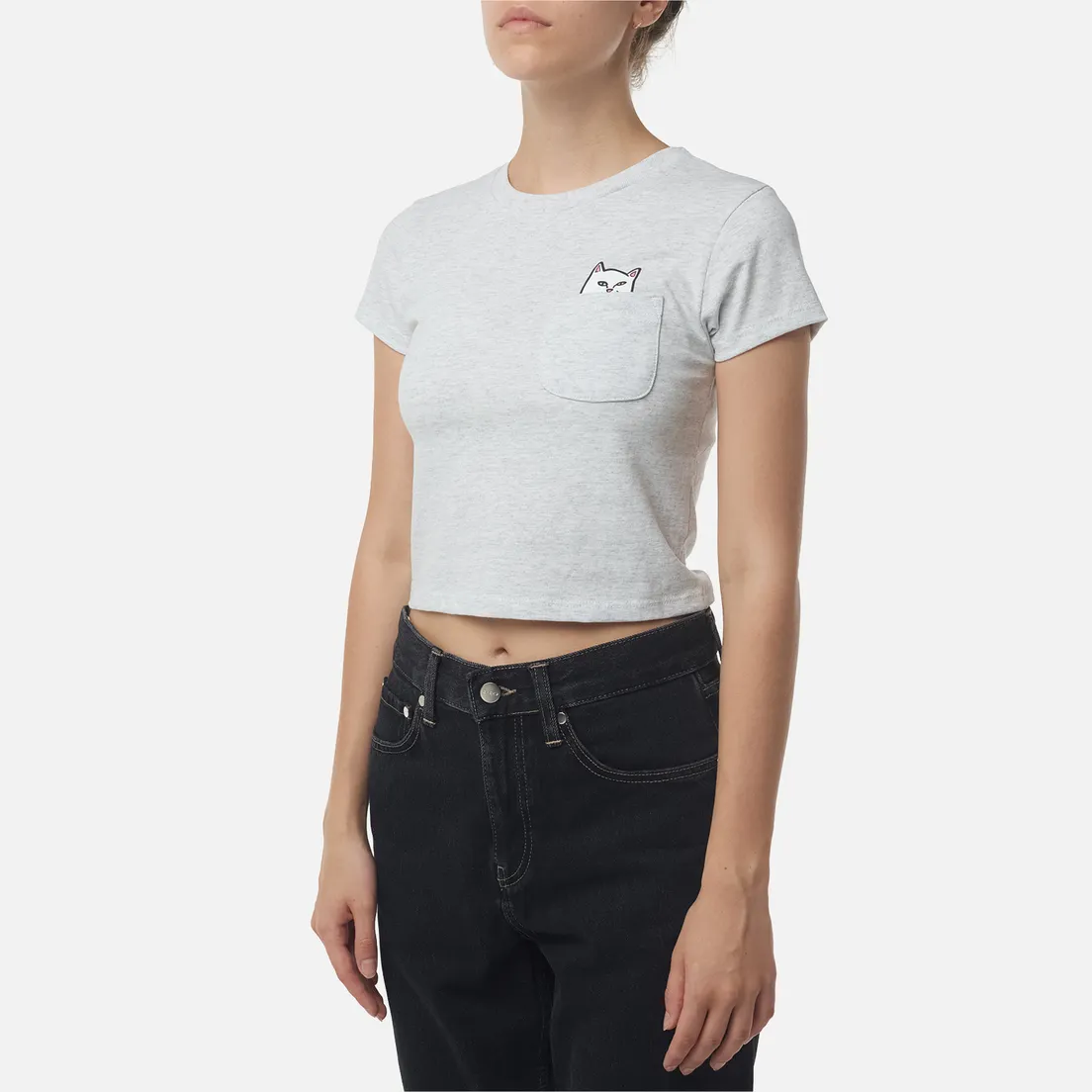 RIPNDIP Женская футболка Lord Nermal Cropped Baby Pocket