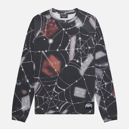 Мужской лонгслив RIPNDIP Redemption Waffle Knit, цвет чёрный