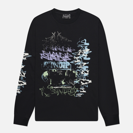 Мужской лонгслив RIPNDIP World Wide Madness, цвет чёрный