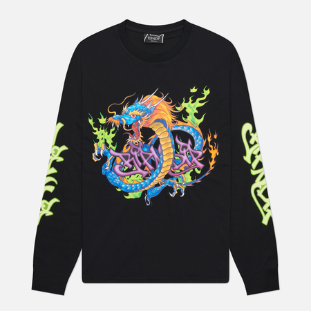 Мужской лонгслив RIPNDIP Dragonology, цвет чёрный