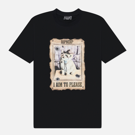 Мужская футболка RIPNDIP Most Wanted, цвет чёрный