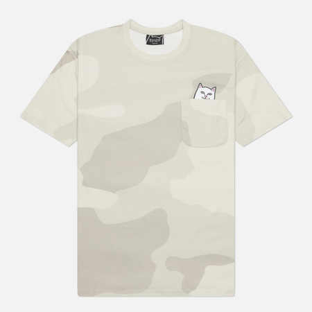 Мужская футболка RIPNDIP Lord Nermal Pocket, цвет серый