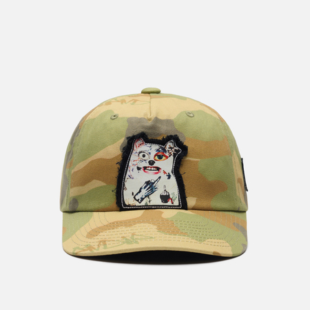 Кепка RIPNDIP Patchwork Dad, цвет оливковый