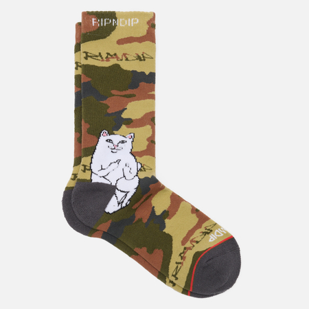 Носки RIPNDIP Lord Nermal Street, цвет зелёный