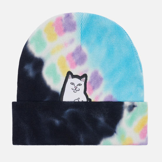 Шапка RIPNDIP Lord Nermal Tie-Dye Black/Rainbow