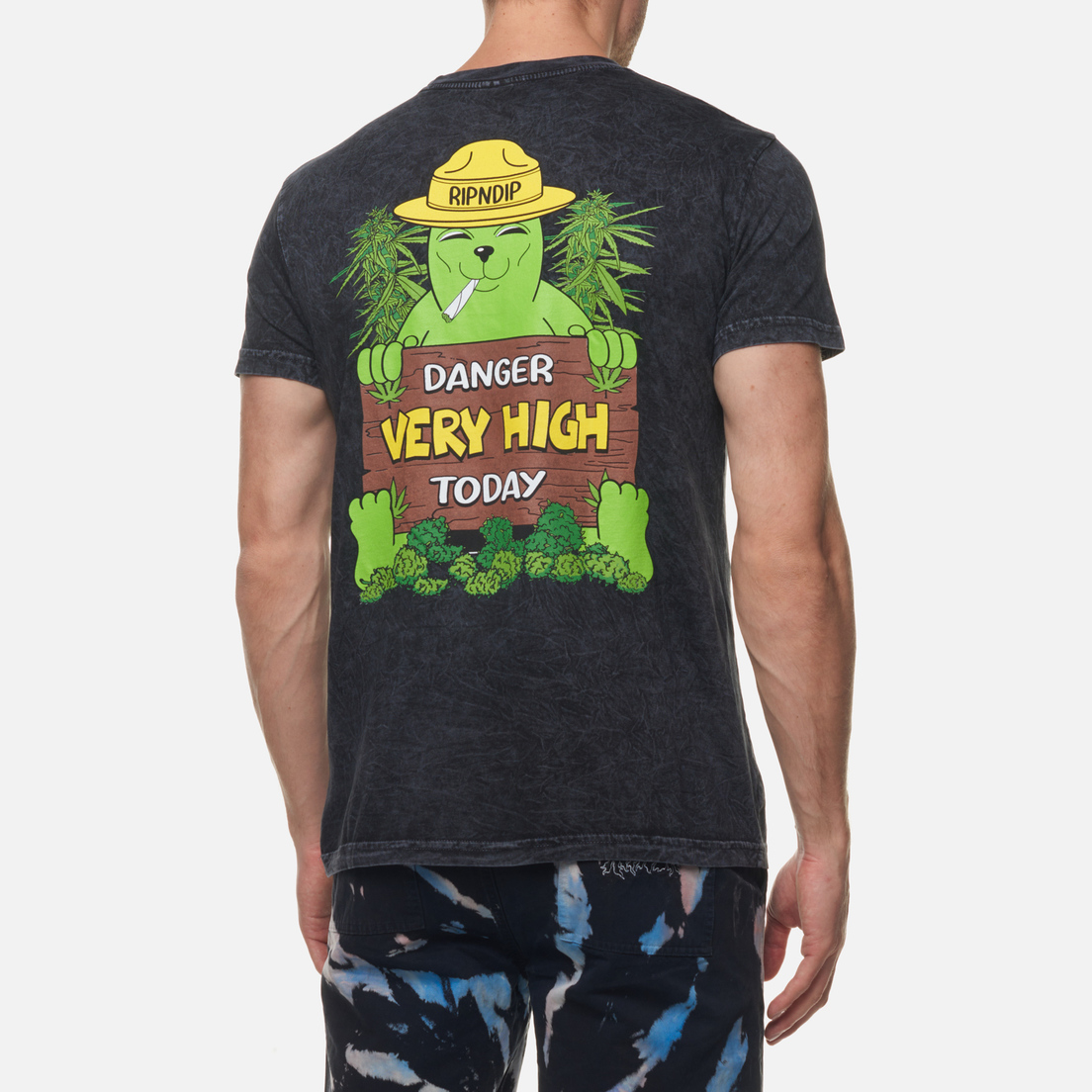 RIPNDIP Мужская футболка Smokey Alien Bear
