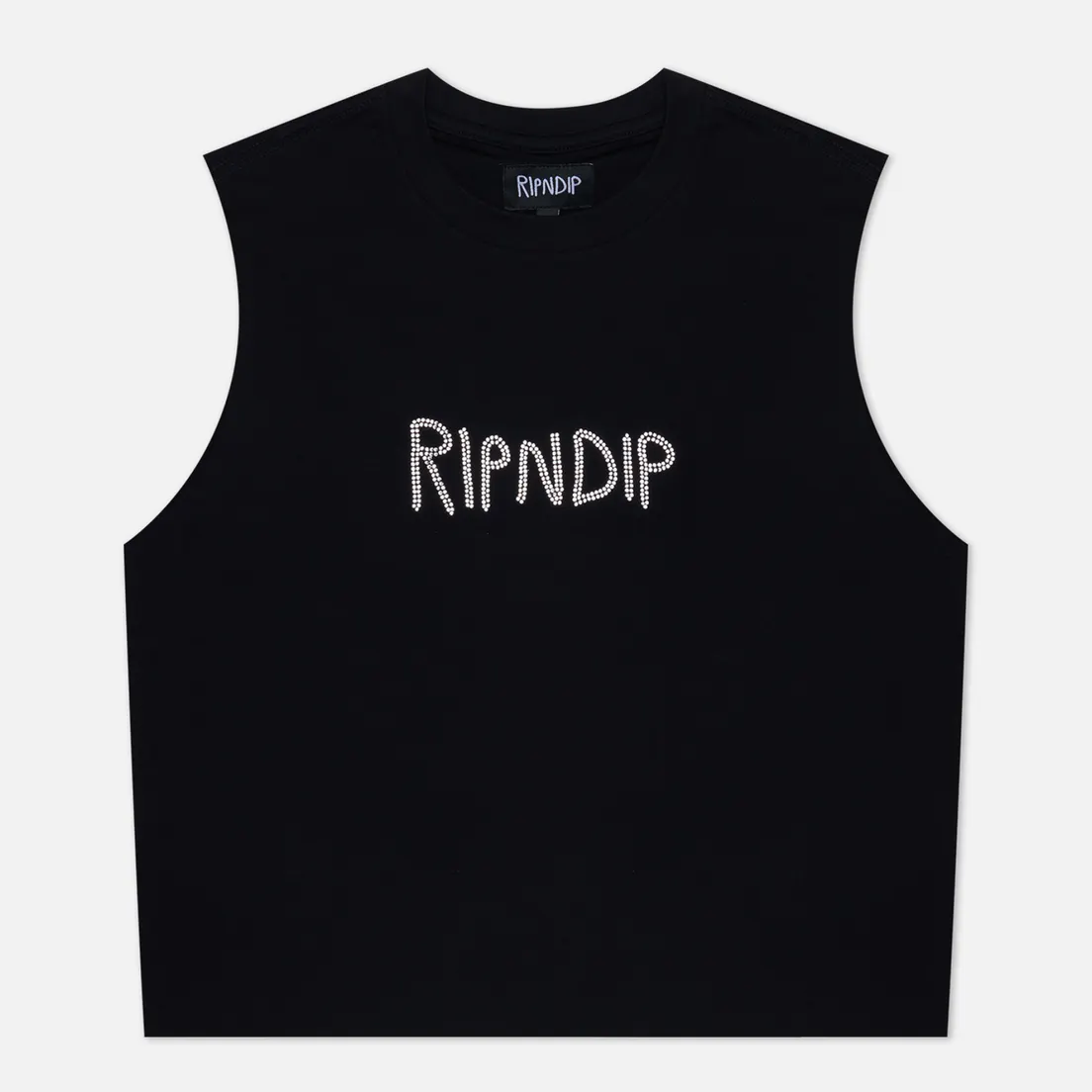 RIPNDIP Женская майка OG Ripndip Cropped Rhinestone Tank