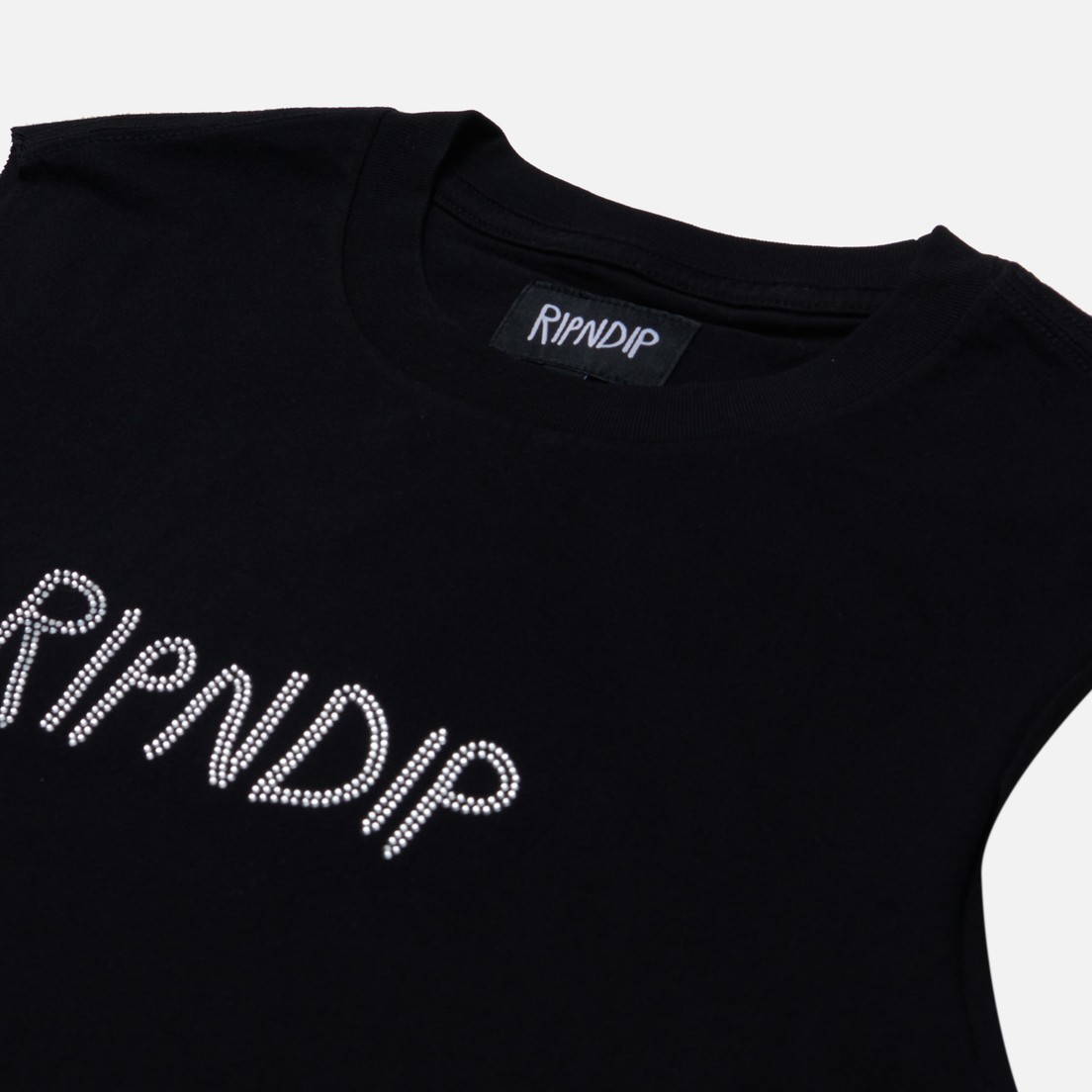 RIPNDIP Женская майка OG Ripndip Cropped Rhinestone Tank