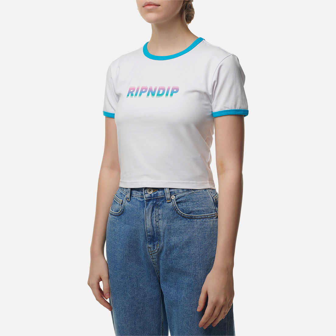 RIPNDIP Женская футболка Digital Dream Cropped Ringer