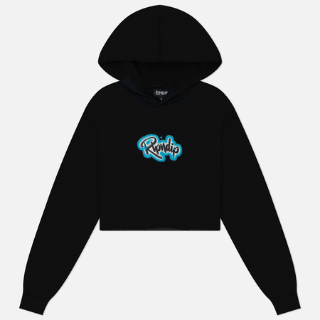 фото Женская толстовка ripndip in loving memory cropped hoodie, цвет чёрный, размер xs