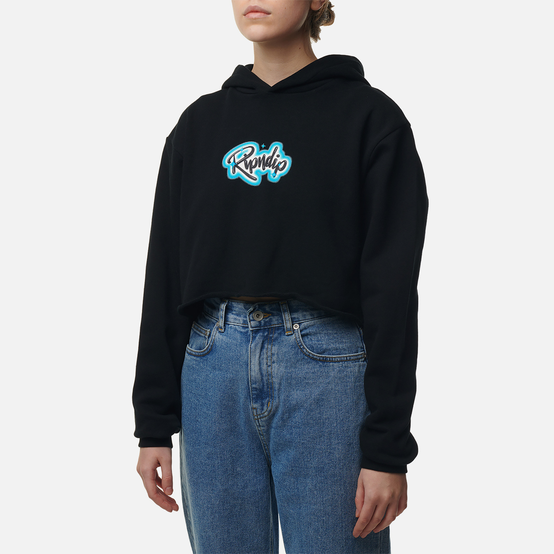 RIPNDIP Женская толстовка In Loving Memory Cropped Hoodie