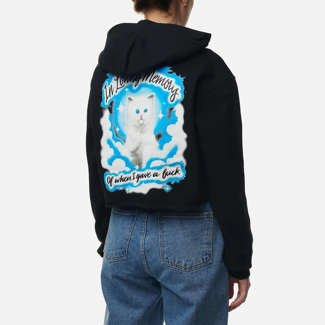 RIPNDIP Женская толстовка In Loving Memory Cropped Hoodie