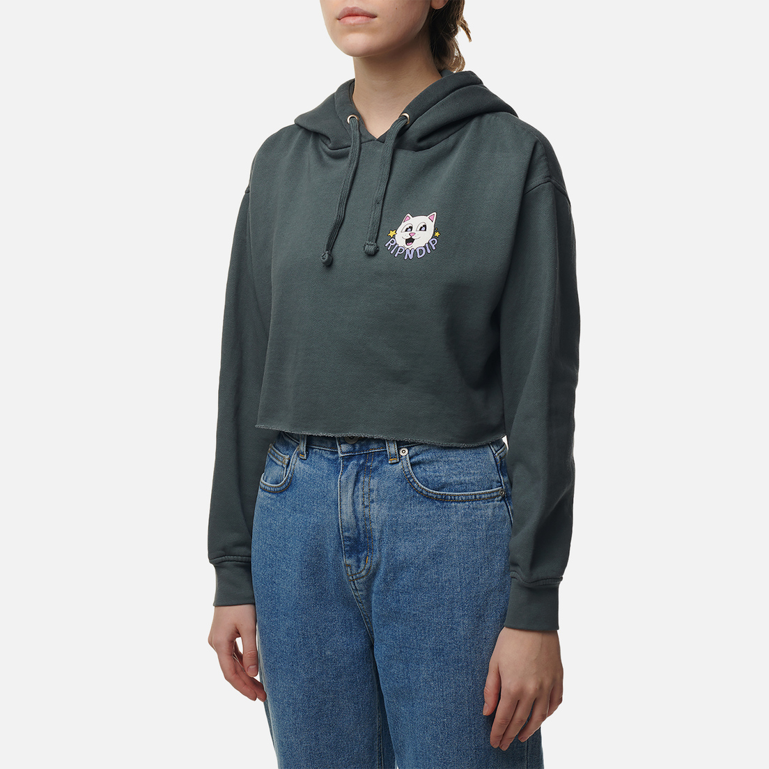 RIPNDIP Женская толстовка So Mushroom Cropped Hoodie