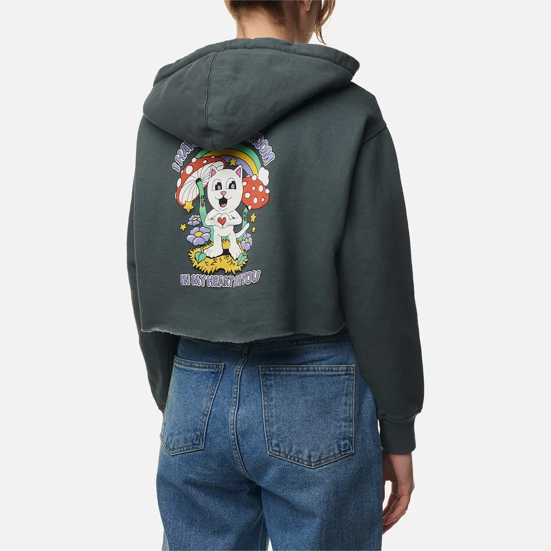 RIPNDIP Женская толстовка So Mushroom Cropped Hoodie
