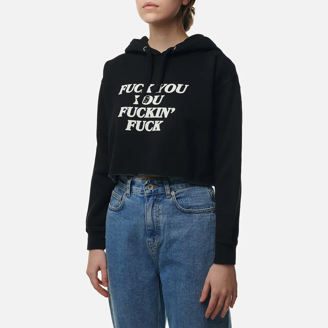 RIPNDIP Женская толстовка Fuckin Fuck Cropped Hoodie