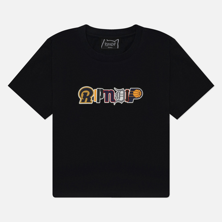 Женская футболка RIPNDIP Fan Fave Cropped Baby, цвет чёрный, размер S