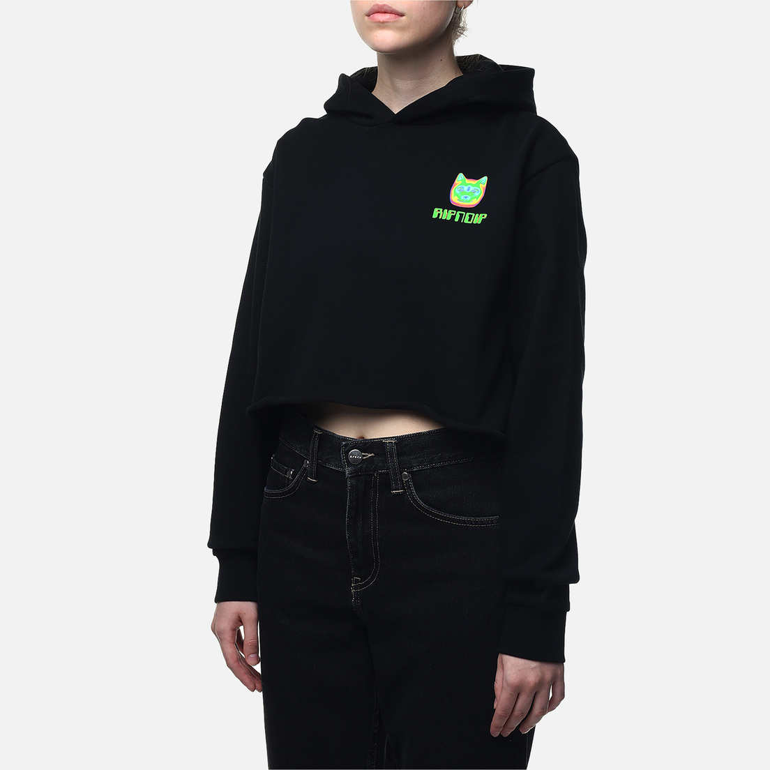 RIPNDIP Женская толстовка Thermal Nermal Cropped Hoodie